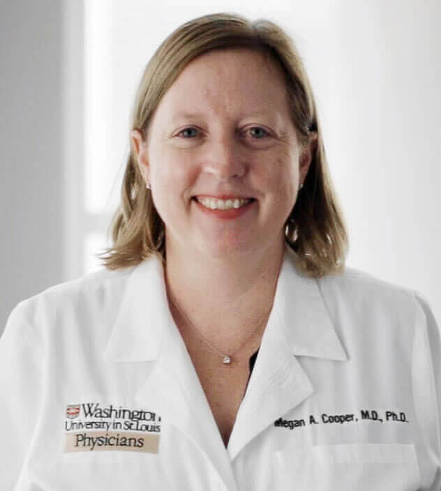 Close-up of Washington University physician-scientist Dr. Megan Cooper.