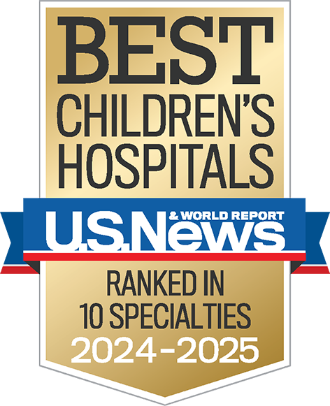 Best Children's Hospital US News badge