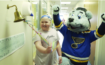 St. Louis Blues give young fan with rare disease championship ring