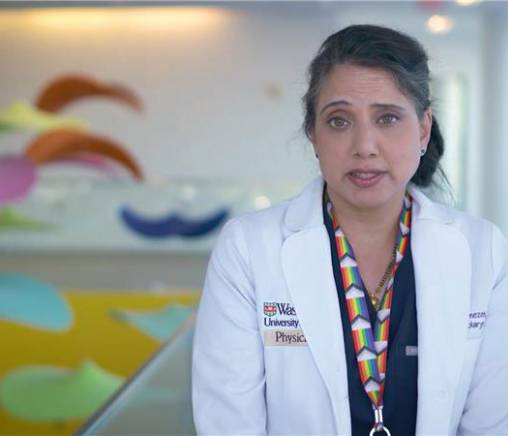 Maithilee Menezes, MD, a WashU Medicine otolaryngologist at St. Louis Children’s Hospital