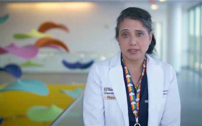 Maithilee Menezes, MD, a WashU Medicine otolaryngologist at St. Louis Children’s Hospital